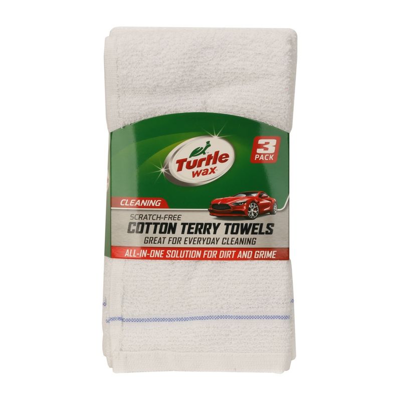 Turtle Wax 3pk Deluxe Terry Towels, 1 of 5