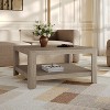 Christopher Knight Home Cletes Indoor Modern Double Layers Design Square Coffee Table - 2 of 4