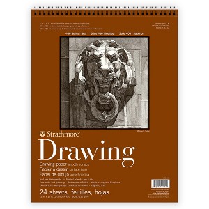 Strathmore 400 Series Drawing Paper Pad, Smooth Finish, Top Wire Binding, 24 Sheet, 11x14 inch, 1 Count - 1 of 1