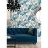 NuWallpaper Blue Palmero Peel and Stick Wallpaper: Removable Self-Adhesive Floral Botanical PVC, 20.5" x 216", Multicolored - 2 of 4