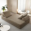 Dolonm 86.6" Boneless Compressed Sofa，Chenille 3-in-1 Convertible Bed/Chaise/Game Mat，No Assembly，for living room/bedroom - 4 of 4