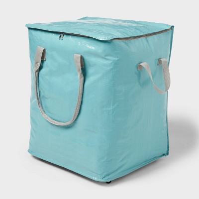 Storage Bag with Wheels Pewter Aqua - Brightroom™