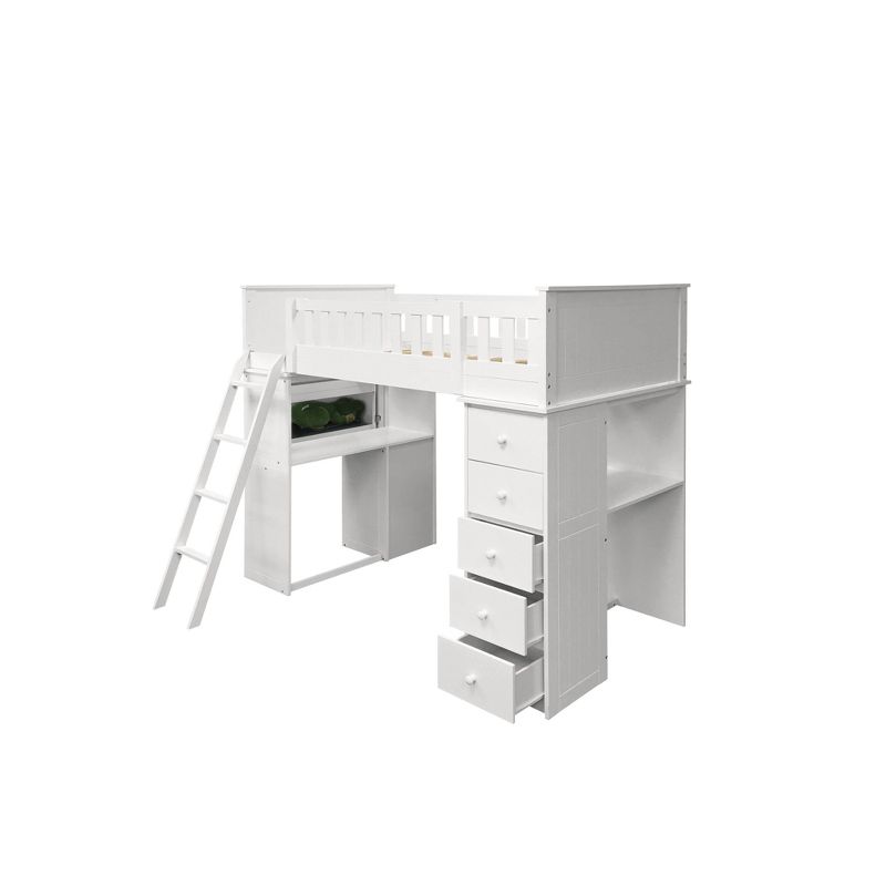 Twin Willoughby Kids&#39; Loft Bed White - Acme Furniture, 3 of 7