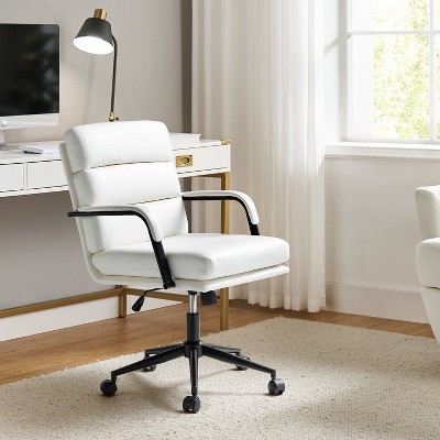 Gregor 360-degree swivel Task Leather Chair  with Tilt Lock and Center Tilt for office | Hulala Home