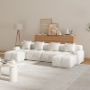 KWPZQEB Modern Sectional Couches, Oversized Modular Sectional Sofa with Movable Ottoman & Pillows, Cloud Tufted Sofa Couch for Living Room - 4 of 4