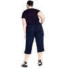 Avenue Women's Plus Size Cotton Roll Up Capri - 3 of 4