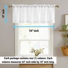 HLC.ME Linda Faux Linen Sheer Short Rod Pocket Curtain Valance Topper for Small Windows, Kitchen and Bathroom - 1 Piece - 2 of 4