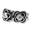 Black Bow Jewelry Sterling Silver and Clear Cubic Zirconia Connector Bead Charm - 2 of 4