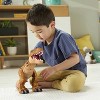 Fisher-Price Imaginext Jurassic World Dinosaur Toy Thrashin Action T. rex Figure with Chomping Action for Pretend Play Kids - 4 of 4