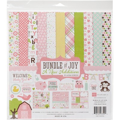 Echo Park Collection Kit 12"X12"-Bundle Of Joy/A New Addition - Baby Girl