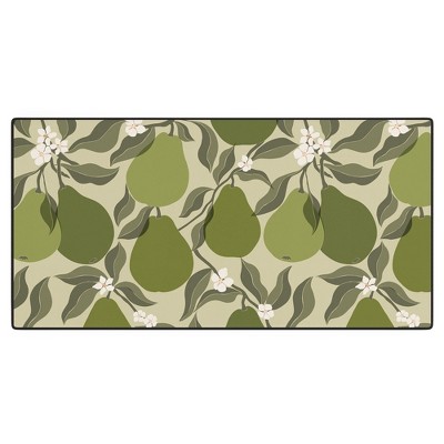 Cuss Yeah Designs Abstract Pears Desk Mat - Deny Designs