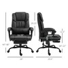 Aghana Digitals Black Faux Leather High Back Office Chair with 6 Vibration Massage Points, 130° - 2 of 4