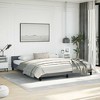Bed Frame With Headboard Dark Grey Velvet California King Modern - 3 of 4
