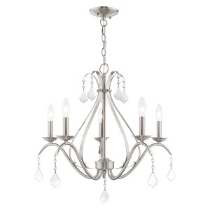 Livex Lighting Caterina 5 - Light Chandelier in  Brushed Nickel - 1 of 3