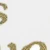'Love is Love' Beaded Square Throw Pillow Cream: Edie@Home, Velvet Oyster, Wedding Gift - 3 of 3