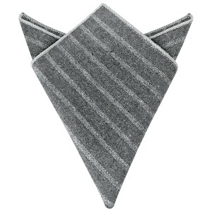 INSPIRE CHIC Men's Stripes Pattern Decorative Pocket Square - 1 of 4
