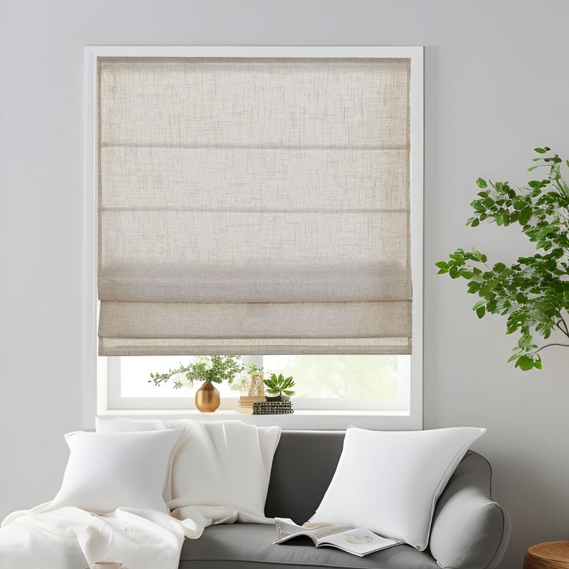 Kyler Linen Blend Light Filtering Curtain Panel Pair, 2 of 9