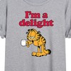 Women's - Garfield - I'm A Delight Oversized Graphic T-Shirt - 2 of 4