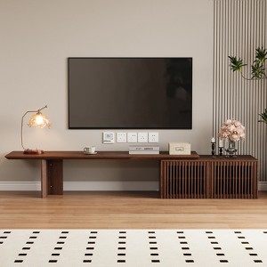 LOVSON Modern TV Stand Extendable with Storage Entertainment Center Living Room TV Stand - Walnut 78.7 1 Variation - 1 of 4