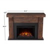 Gunnison 64" Grand Electric Fireplace in Chestnut Barnwood by Real Flame - 3 of 4