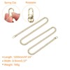 Unique Bargains Shoulder Bag Handbag Iron Flat Purse Chain Strap with Buckles - 2 of 3