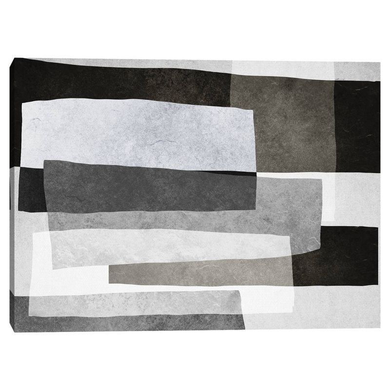 30&#34; x 40&#34; Shades of Gray Horizontal by Belle Maison Unframed Wall Canvas - Masterpiece Art Gallery, 1 of 6