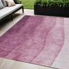 Merlot Blush And Pink Ombre Washable Indoor Outdoor Area Rug - 2 of 4
