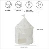 3 Sprouts Kids Recycled Fabric Play Tent - Blueberry Ivory - 3 of 4