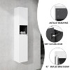 Sapphtopaz Bathroom Cabinet with Float Mounting Design,Bathroom Storage Cabinet with Soft Close Doors,Over The Toilet Storage Cabinet - 4 of 4