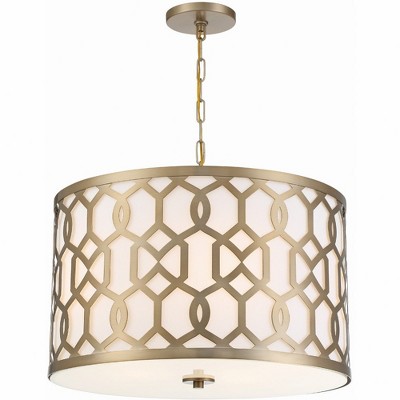 Crystorama Lighting Jennings 5 - Light Pendant in  Aged Brass
