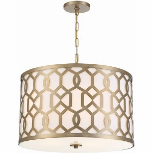 Crystorama Lighting Jennings 5 - Light Pendant in  Aged Brass - 1 of 4