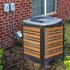 Gulches 2-Panel Outdoor Air Conditioner Fence Screen, Outside Wood Privacy Fence, Backyard Garden Patio,2 Section - 3 of 4