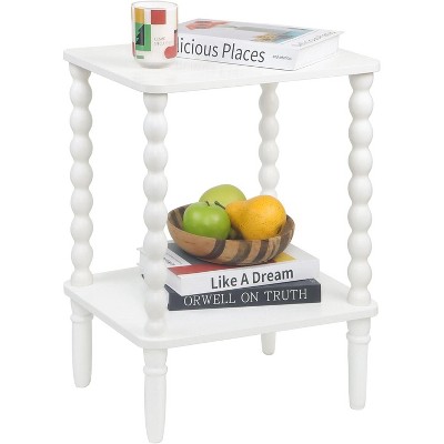 Side Table, Small End Table with Storage Shelf, 2-Tier Small Coffee Tables Living Room