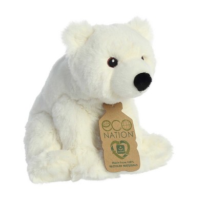 Eco-Friendly White Plush Polar Bear 7.5 Inches