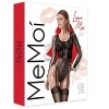 Memoi Women's Gabriella Long Sleeve Lace Mesh Thong-Style Bodysuit - 4 of 4