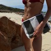 Sunnylife: Terry Beach Pouch - The Vacay Olive Stripe, Water-Resistant - 3 of 4