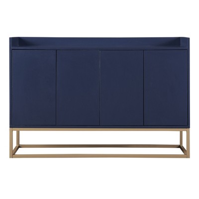 TIRAMISUBEST Navy Modern Sideboard Cabinet with Large Storage - Elegant Buffet for Dining Room & Living Room