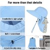 Tirrinia Women's Wide Brim Sun Hat with Floral Scarf, Foldable UV 50+ Protection Sun Cap for Outdoor Garden Beach Hiking Travel, Summer Essentials - 4 of 4