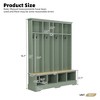 KTMBDW 3-in-1 Hall Tree with Shoe Storage Bench, Multi-Purpose Home Organizer, Entryway Solution with Seating and Hooks - 4 of 4