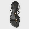 Women’s Kianna Sandals with Memory Foam Insole – A New Day™ Black - 3 of 4