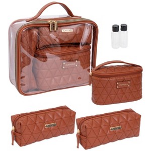 Joan & David The Triangle Quilted 4 Piece Cosmetic Bag Set - 1 of 1