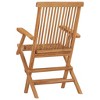 vidaXL Folding Patio Chairs 4 pcs Solid Teak Wood - 4 of 4