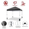 10x10 ft, Patented Center Locking Canopy Tent, Portable Outdoor Canopy Tent, Comes with Hand Wheel Bag, Suitable for Outdoor use, Height Adjustable - 2 of 4