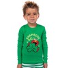 Sesame Street Toddler St Patrick's Day Lucky Shamrock Elmo Sleep Pajama Set Green - 4 of 4