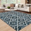 Washable Modern Non Slip Living Room Rugs, Soft Low Pile Bedroom Carpet, Stain Resistant Floor Cover for Dining Room - 4 of 4