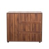 Chery Life 5-Tier Shoe Storage Cabinet with Adjustable Shelves, Wooden Shoe Rack Organizer with Louvered Doors - 3 of 4