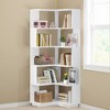 MAYEERTY 5-Tier Corner Shelf, Modern Wall Corner Bookshelf Bookcase - 3 of 4