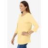 Woman Within Plus Size Perfect Three-Quarter Sleeve V-Neck Tee - 4 of 4