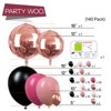 PartyWoo Balloon Arch Kit Pink Black Dusty Fuchsia Rose Gold 4D Foil 140 pcs - 4 of 4