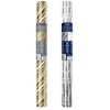 Double-Sided Counter Roll FOIL Gift Wrap, 2-rolls, 540 Sq. Ft. Total Gold/Silver - 2 of 3